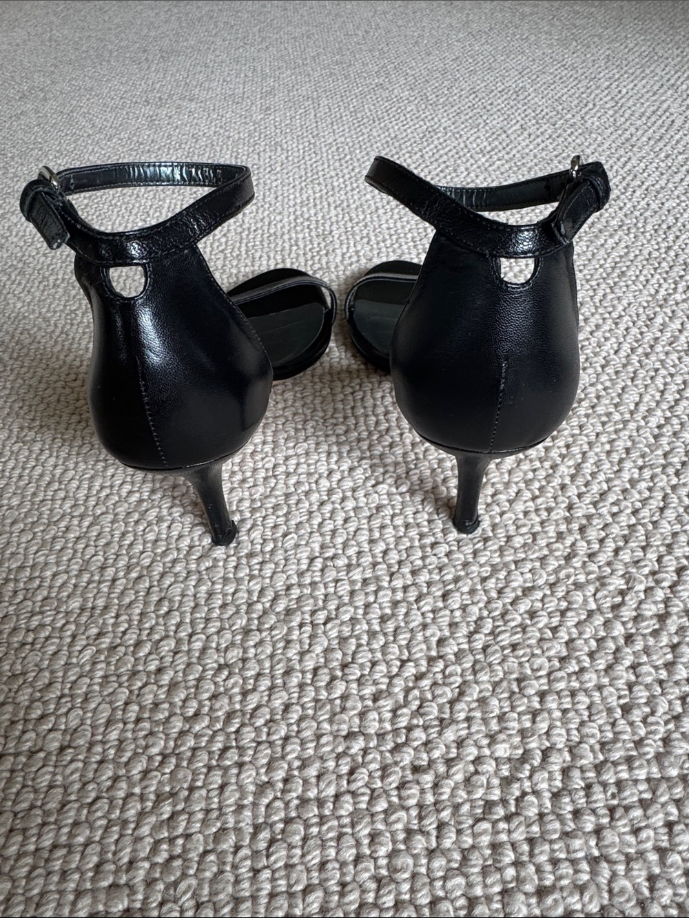 Stuart Weitzman Nudist Sandal in Black - Picture 3 of 5